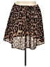 Shein 100% Polyester Animal Print Brown Casual Skirt Size 4XL - photo 1