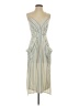 BCBGeneration Stripes Ivory Silver Casual Dress Size XS - photo 1