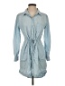 Athleta Blue 3/4 Sleeve Button-Down Shirt Size S (petite) - photo 1