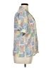 Allison Daley Color Block Blue Short Sleeve Blouse Size 14 Petite - photo 4