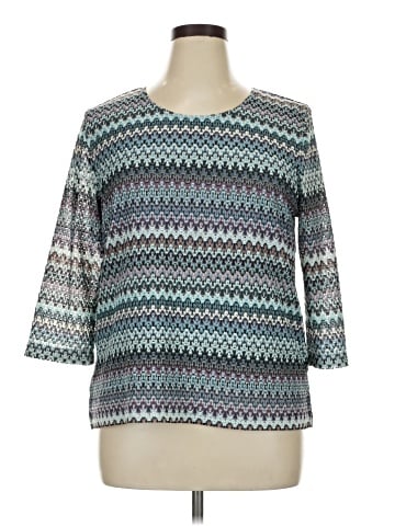 Alfred Dunner 3/4 Sleeve Top (view 1)