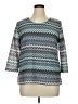 Alfred Dunner Teal 3/4 Sleeve Top Size XL - photo 1