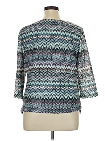 Alfred Dunner 3/4 Sleeve Top (view 2)