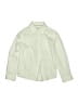 Cat & Jack Solid Green Long Sleeve Button-Down Shirt Size 6 - 7 - photo 1