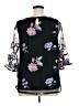 Catherines Black 3/4 Sleeve Blouse Size OXWP - photo 2