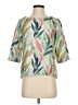 Soft Surroundings Green Short Sleeve Blouse Size XS - photo 1