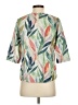 Soft Surroundings Green Short Sleeve Blouse Size XS - photo 2