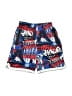 Reebok 100% Polyester Graphic Blue Board Shorts Size 6 - 7 - photo 1