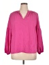 Counterparts 100% Polyester Pink 3/4 Sleeve Blouse Size XL - photo 1