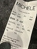 Michele Solid Gray Faux Leather Skirt Size 12L - photo 5