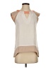 C. Luce 100% Polyester Ivory Sleeveless Blouse Size S - photo 1