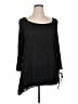 St. John 100% Viscose Black 3/4 Sleeve Top Size XL - photo 1