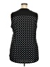 Elie McCarthey Polka Dots Black Sleeveless Blouse Size 2X - photo 2