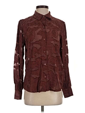 Ecru Long Sleeve Blouse (view 1)