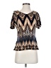 Coco Bianco Gold Short Sleeve Blouse Size S - photo 1