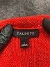Talbots 100% Cotton Solid Red Pullover Sweater Size L - photo 7