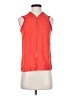 Rag & Bone 100% Acetate Orange Sleeveless Blouse Size S - photo 1