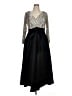 Xscape Silver Cocktail Dress Size 14W - photo 1