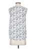 Banana Republic 100% Polyester White Sleeveless Top Size S - photo 2