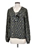 Paige Blue Long Sleeve Blouse Size S - photo 1