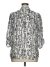 Indigo Rose Silver 3/4 Sleeve Blouse Size 1X - photo 2