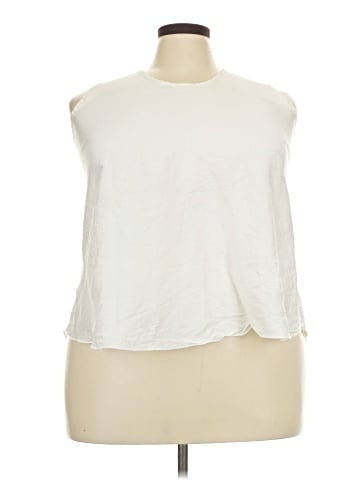 Planet Sleeveless Silk Top (view 1)