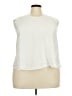 Planet 100% Silk Ivory White Sleeveless Silk Top Size 3X - photo 1