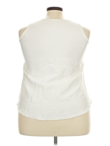 Planet Sleeveless Silk Top (view 2)