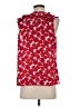 CAbi 100% Polyester Red Sleeveless Blouse Size S - photo 2