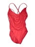 Bill Blass Solid Red One Piece Swimsuit Size 10 - photo 1