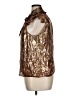 Paige Metallic Gold Sleeveless Blouse Size XL - photo 5