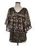 Sunner 100% Silk Gold 3/4 Sleeve Silk Top Size S - photo 1