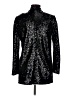 Express 100% Nylon Black Blazer Size M - photo 2