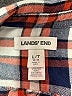 Lands' End 100% Cotton Plaid Red Long Sleeve Button-Down Shirt Size L (tall) - photo 7