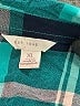 C established 1946 100% Rayon Plaid Teal 3/4 Sleeve Button-Down Shirt Size XL - photo 7