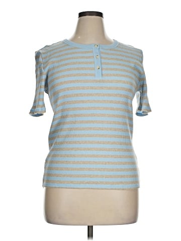 Ann Taylor Short Sleeve Henley (view 1)