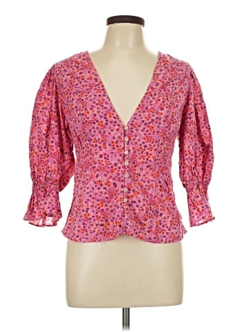 Free People 3/4 Sleeve Blouse (view 1)