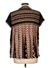 Ranna Gill 100% Polyester Black Short Sleeve Blouse Size 10 - photo 2