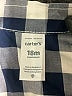 Carter's 100% Cotton Checkered-gingham Blue Long Sleeve Button-Down Shirt 12-18 MO / 18 MO - photo 3