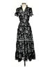 Max Studio 100% Polyester Paisley Black Casual Dress Size S (estimated) - photo 1