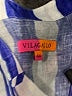 Vilagallo 100% Linen Stripes Blue 3/4 Sleeve Button-Down Shirt Size EU (FR) 44 / US 12 - photo 7