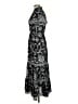 Max Studio 100% Polyester Paisley Black Casual Dress Size S (estimated) - photo 5