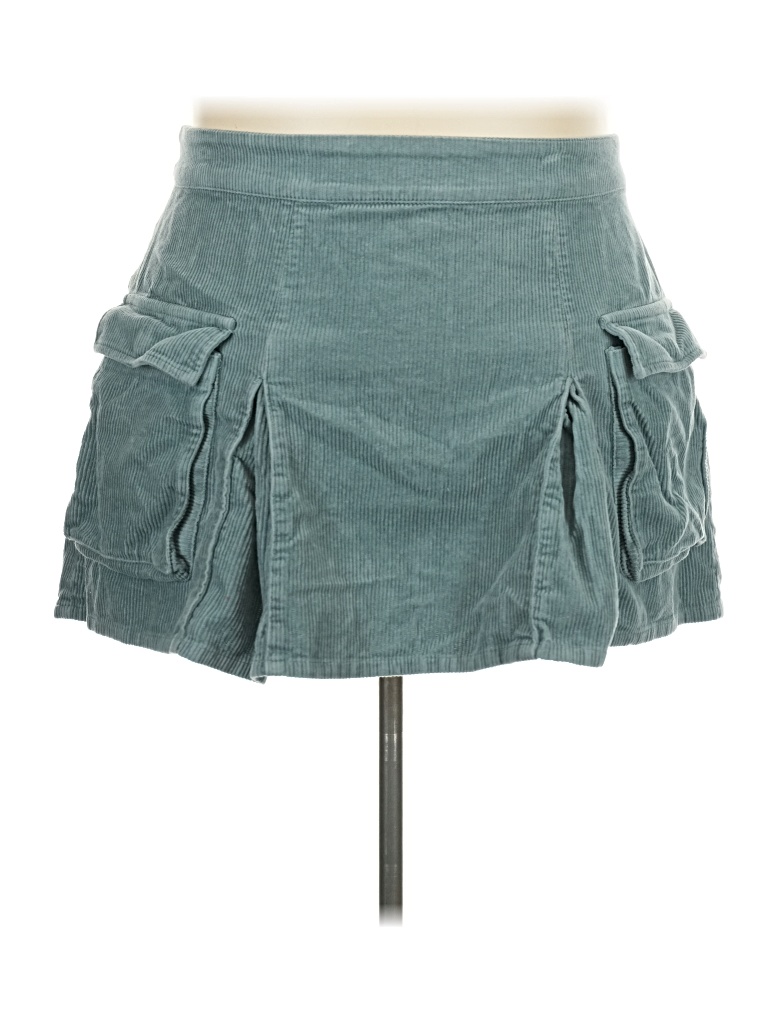 Pre-owned Wild Fable Denim Skirt In Teal