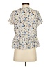 Gap 100% Polyester Floral Ivory Short Sleeve Blouse Size XS - photo 2