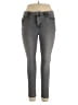 Simply Vera Vera Wang Solid Gray Jeans Size 14 - photo 1