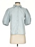 Melissa Nepton Blue 3/4 Sleeve Button-Down Shirt Size XS - photo 1