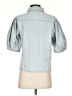Melissa Nepton Blue 3/4 Sleeve Button-Down Shirt Size XS - photo 2