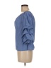 AVA Blue 3/4 Sleeve Blouse Size M - photo 5