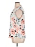 Candie's 100% Polyester Floral Ivory Sleeveless Blouse Size XL - photo 5