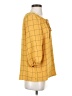 Olivia & Martin 100% Polyester Yellow 3/4 Sleeve Blouse Size S - photo 4